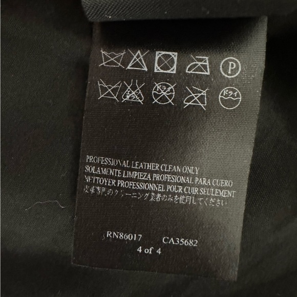 Bebe Blue 100% Leather Jacket size M - Picture 7 of 9